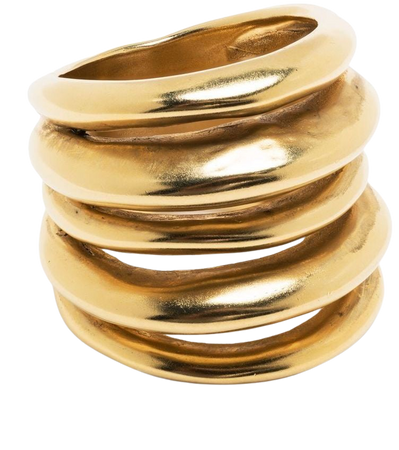 Goossens Spirale 24kt gold-plated Ring - Farfetch