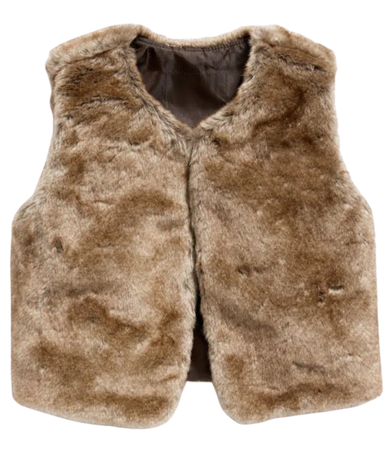 faux fur cropped vest - old navy