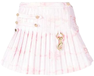 Saint Sintra graphic-print Pleated Skirt - Farfetch