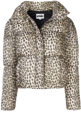 Paula leopard puffer jacket