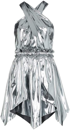 Kary metallic mini-dress