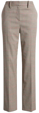 Halogen® Check Straight Leg Trousers | Nordstrom