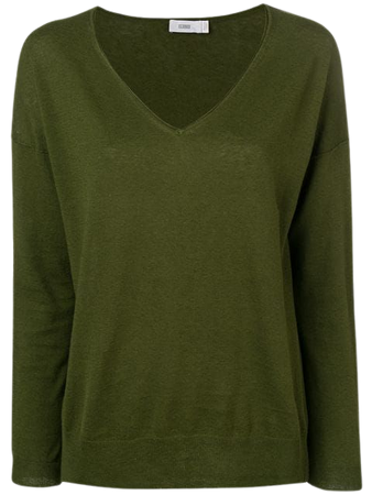 Closed Loose V-Neck Sweater