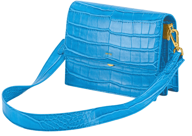 Mini Flap Bag - Lake Blue Croc – JW PEI