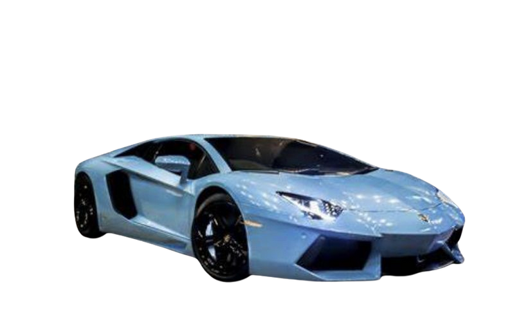 light blue Lamborghini