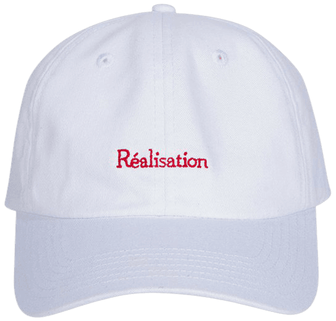 Real Logo Cap | White Baseball Cap | Réalisation Par