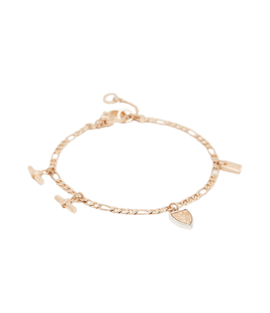 ALLSAINTS US: Womens Andra Charm Bracelet (warm_brass_silver)
