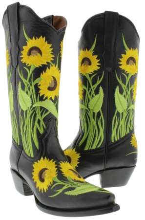 yellow sunflower black rain boots - Google Search