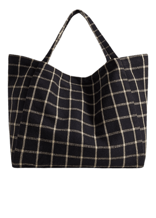 Check shopper bag - Women | Mango USA