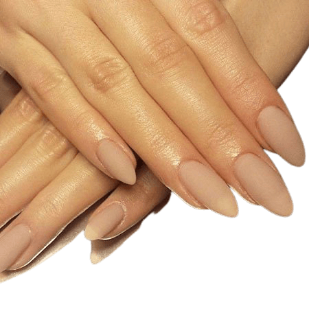 Almond Nude Nails