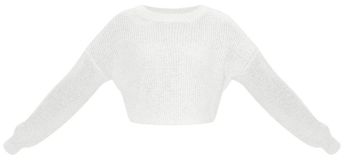 Camel Basic Crew Neck Crop Jumper | Knitwear | PrettyLittleThing USA