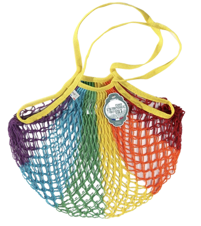 rainbow french market bag