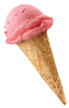 Strawberry Ice-Cream Cone