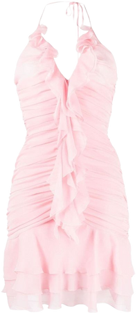 Blumarine, ruffle-panel dress