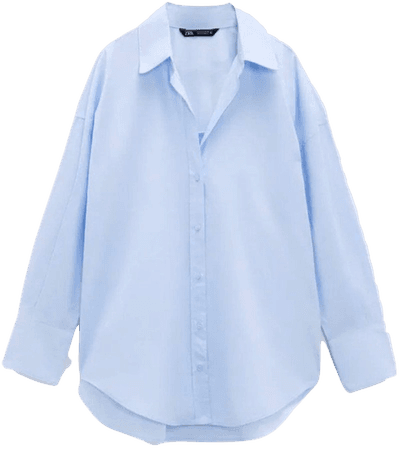 Zara blue oversized shirt