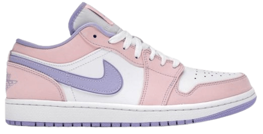 pink and purple Jordan low