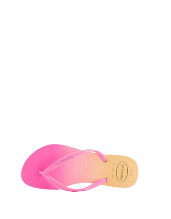 Havaianas Slim Gradient flip flops in pink and gold ombre | ASOS