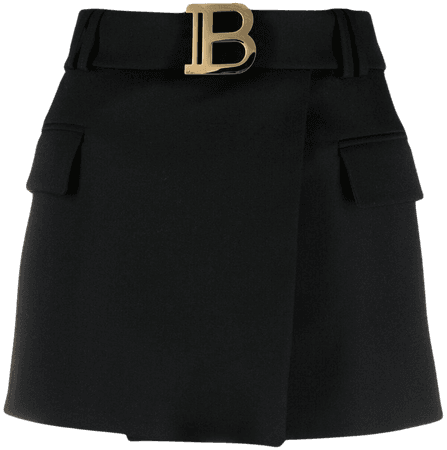 Balmain B-logo Wrap Skirt - Farfetch