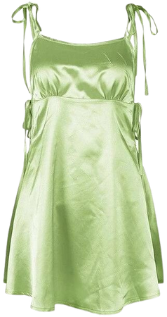Satin Strap Mini Dress