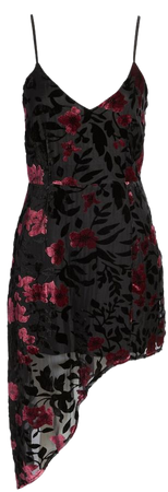 Lulus Evenings With You Floral Velvet Cocktail Dress | Nordstrom
