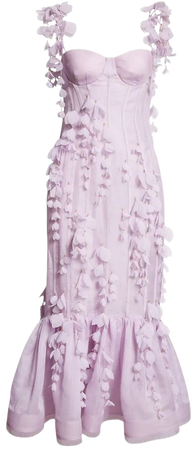 Zimmermann Petals Linen & Silk Corset Gown | Nordstrom