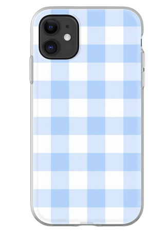 blue gingham phone