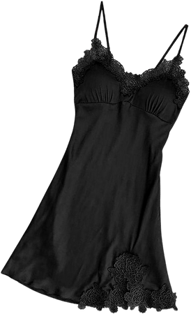 black nightgown