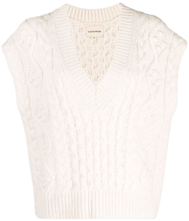 Loulou Studio Torreta cable-knit vest