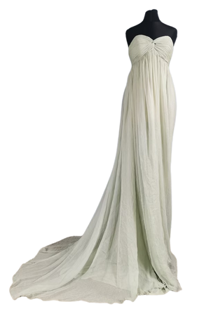 vintage 1960s dress gown empire waist