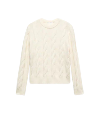 Fitted cable-knit sweater - Women | Mango USA
