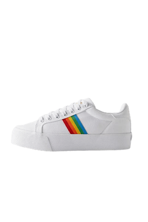 Gola Classics Orchid Platform Rainbow Sneaker | Urban Outfitters