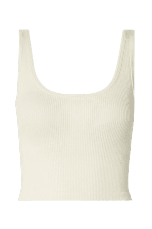 Suska Ribbed Stretch-knit Tank - Cream
