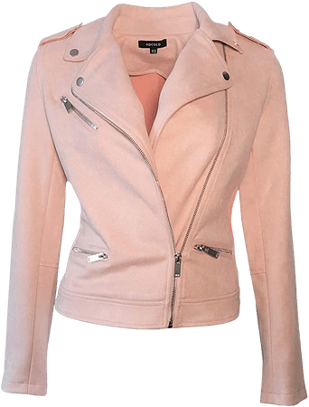 ODCOCD Faux Suede Jacket for Women Long Sleeve Zipper Up Casual Outwear at Amazon Women's Coats Shop