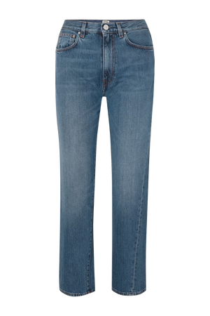 Toteme Twisted Seam high-rise straight-leg jeans