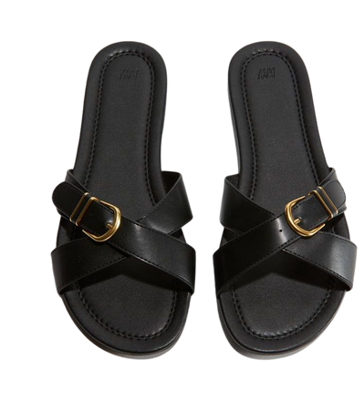 Buckle-detail Sandals - Black - Ladies | H&M US