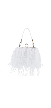 feathered purse