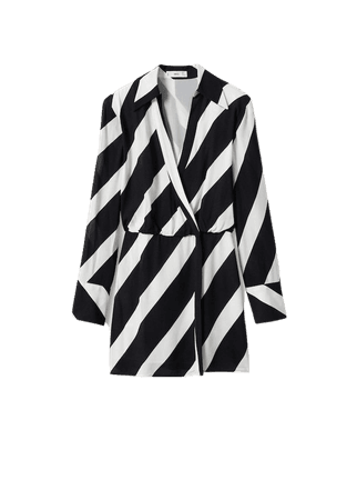 Striped wrap dress - Women | Mango USA