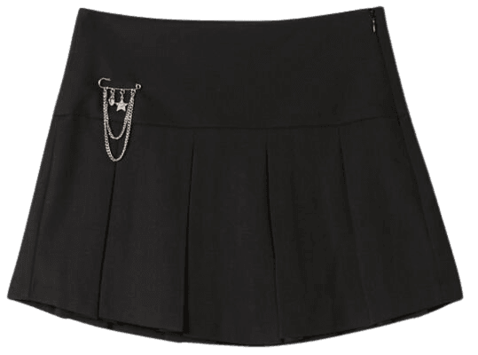 Mini skirt with pleat details - Skirts - Woman | Bershka