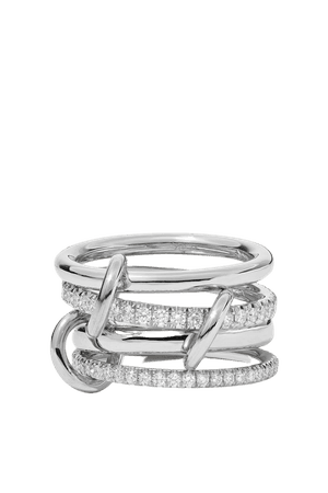 White gold Polaris set of four 18-karat white gold diamond rings | Spinelli Kilcollin | NET-A-PORTER