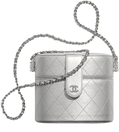Chanel-Silver-Metallic-Lambskin-Clutch-with-Chain-Bag.jpg (1240×1240)