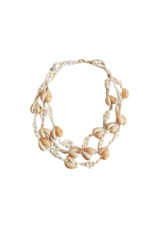 Shells bead necklace - Woman | Mango India