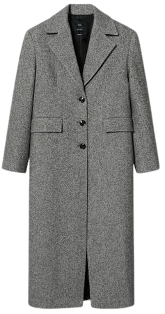 Herringbone oversize coat - Women | Mango USA