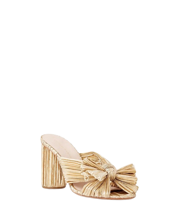 Penny Bow Sandal Gold