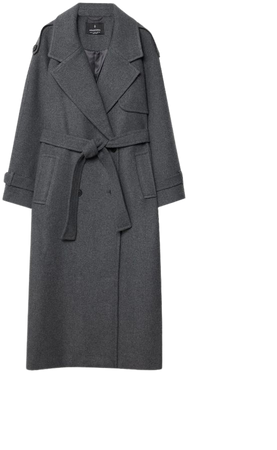 Long synthetic wool coat - Women's See all | Stradivarius United States