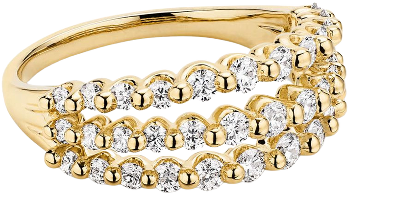 Triple Lace Diamond Ring | Mejuri