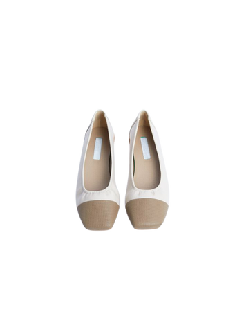 Spliced Shallow Mouth Flat Shoes - Creative Essentials