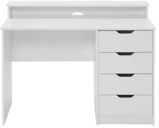 White Desk with Drawers
