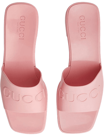 Gucci Logo Embossed Sandals - Farfetch