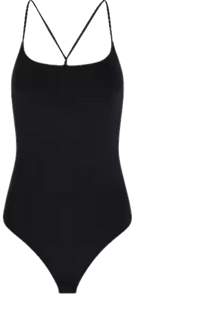 Body Contour Compression Strappy Back Bodysuit | Express