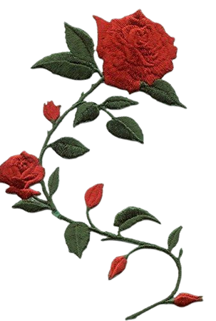 Rose embroidery